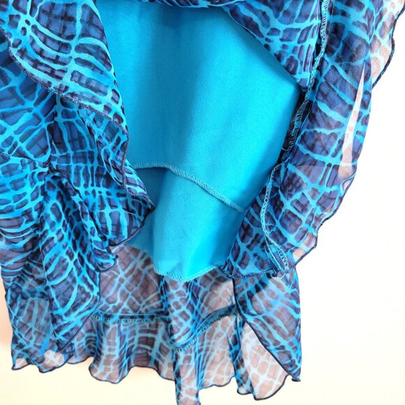 Petite Impressions Shirred Red Floral Sundress  Rayon  Size M EUC - Picture 5 of 8